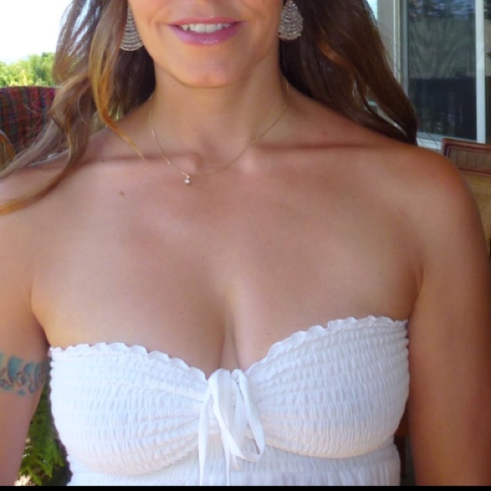 ❤️SOLD❤️Boho style Tamara Catz strapless dress - Picture 3 of 7